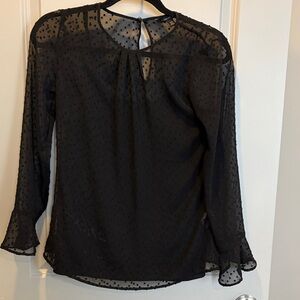 Banana Republic Elegant Black Sheer Women's Top size Xsmall